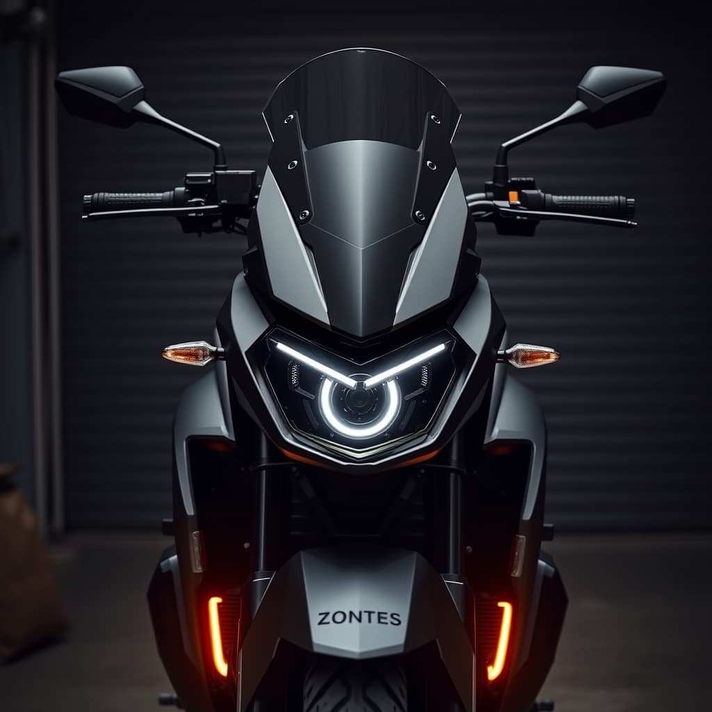 Zontes 150X สีดำด้านในอู่ ZX Moto Garage